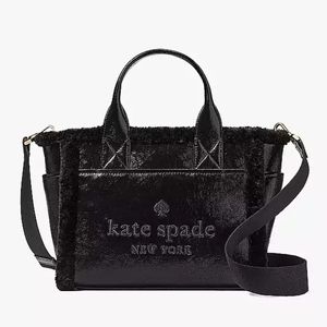 KATE SPADE💥New💥Faux Shearling Black Tote